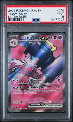 Pokemon Tinkaton EX 240/193 Ultra Rare Holo Paldea Evolved Sv02 PSA 9 - Image 1