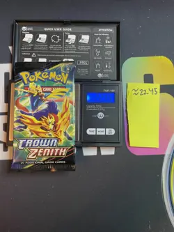 22.45g VERY HEAVY Crown Zenith Pokemon Sealed Booster Pack New - Image 1