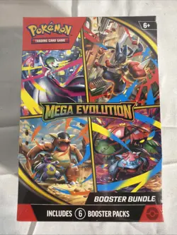 Pokemon TCG Mega Evolution Booster Bundle (6 packs) - New/Sealed - Image 1