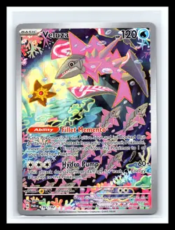 💥 Pokemon TCG Veluza 192/182 Paradox Rift Illustration Rare Holo 2023 - Image 1