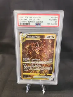 Pokemon Giratina VSTAR Crown Zenith Secret Rare Full Art #GG69 PSA 10 Gem Mint - Image 1