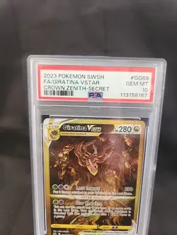 Pokemon Giratina VSTAR Crown Zenith Secret Rare Full Art #GG69 PSA 10 Gem Mint - Image 2