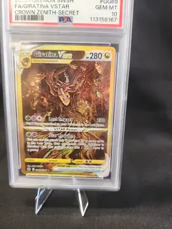 Pokemon Giratina VSTAR Crown Zenith Secret Rare Full Art #GG69 PSA 10 Gem Mint - Image 5