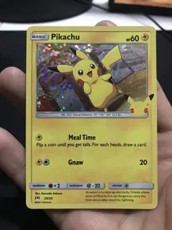 Pokemon Pikachu 25/25 HOLO 25th Anniversary Mcdonalds Promo 2021 - Image 1