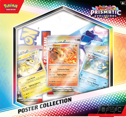 Pokemon TCG Scarlet and Violet Prismatic Evolution Poster Collection New Sealed - Image 1