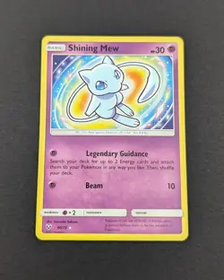 Pokemon TCG Shining Mew 40/73 Shining Legends Holo NM Clean - Image 1