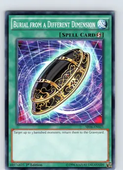 Yu-Gi-Oh TCG Burial From A Different Dimension SR04-EN025 1st Edition Common NM - Image 1