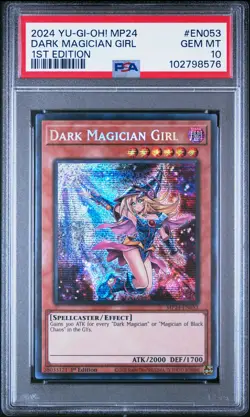 2024 YU-GI-OH! MP24-25TH ANV TIN: DUELING MIRRORS DARK MAGICIAN GIRL PSA 10 - Image 1