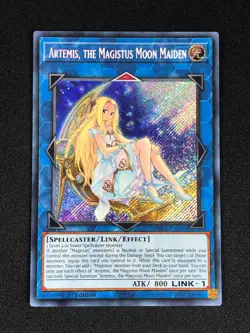 YUGIOH ARTEMIS, THE MAGISTUS MOON MAIDEN BLCR-EN095 1ST SECRET - Image 1