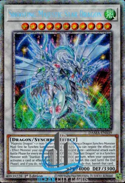 Yugioh Shooting Majestic Star Dragon DAMA-EN039 1st Ed Starlight Rare NM - Image 1