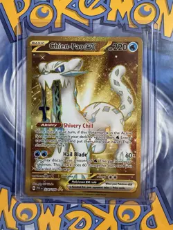 Pokemon TCG Chien-Pao EX Card 274/193 Sv: Paldea Evolved NM Gold Hyper Rare - Image 1