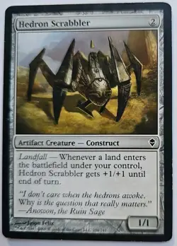 MTG Magic The Gathering Card Hedron Scrabbler Artifact Creature Construct Zendik - Image 1