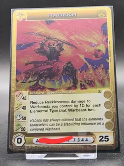 Chaotic Card : Habekh AU First Edition Rare Creature - Image 1