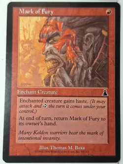 Mark of Fury - Urza's Destiny - Magic the Gathering MTG Nice! - Image 1