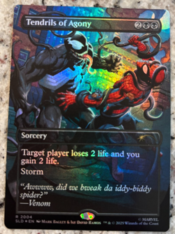 MTG Tendrils of Agony (2004) (Rainbow Foil) - Venom Secret Lair Drop Series - Image 1
