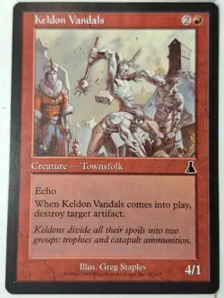 Keldon Vandals - Urza's Destiny - Magic the Gathering MTG Nice! - Image 1