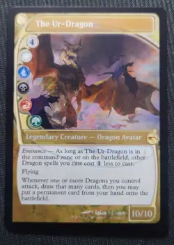 Mtg Rising Future Expansion Art Foil English Version Founder Dragon Sld Edh - Image 1