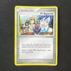 TV Reporter 82/101 Dragon Frontiers Reverse Holo Pokemon - Image 1