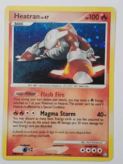 Heatran LV 47 6/146 Holo Rare Legends Awakened LP English Pokemon Card - Image 1