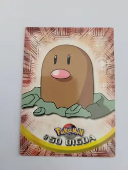 *GERMAN* 1999 Topps Pokemon Blue Logo TV Animation Edition Digda #50 (Diglett) - Image 3