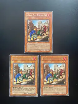 Yugioh A-Team: Trap Disposal Unit RDS-EN033 1st Edition Rare LP/MP X3 - Image 1