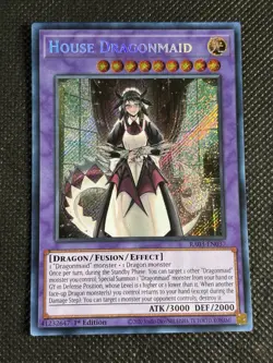 YuGiOh! - House Dragonmaid RA03-EN037 Secret Rare 1st Edition Near Mint - Image 1