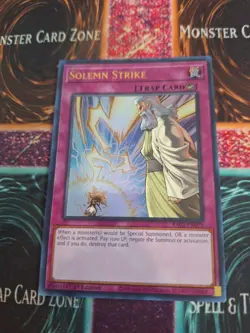Yugioh Solemn Strike RA02-EN079 Ultra Rare 1st Edition Near Mint - Image 1