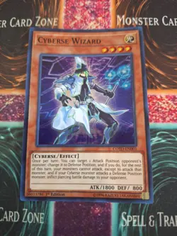 Yugioh Cyberse Wizard COTD-EN001 Super Rare 1st Edition Near Mint - Image 1