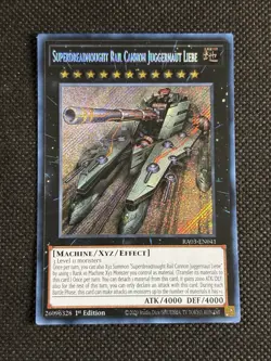 YuGiOh! - Superdreadnought Rail Cannon Juggernaut Liebe RA03-EN041 Secret 1st NM - Image 1