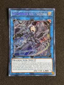 YuGiOh! - Sky Striker Ace - Shizuku RA03-EN043 Secret Rare 1st Edition Near Mint - Image 1