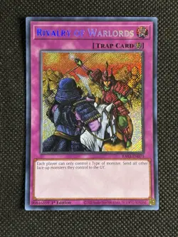 YuGiOh! - Rivalry of Warlords RA03-EN075 Secret Rare 1st Edition Near Mint - Image 1