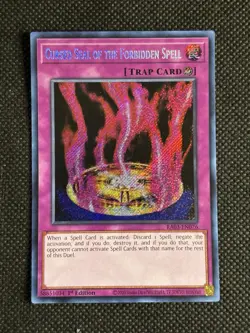 YuGiOh! Cursed Seal of the Forbidden Spell RA03-EN076 Secret Rare 1st Edition NM - Image 1