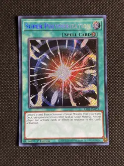 YuGiOh! - Super Polymerization RA03-EN053 Secret Rare 1st Edition Near Mint - Image 1