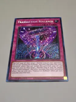 Yugioh Transaction Rollback Secret Rare RA04-EN105 NM - Image 1
