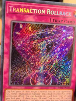 Yugioh Transaction Rollback Secret Rare RA04-EN105 NM - Image 3