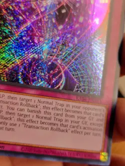 Yugioh Transaction Rollback Secret Rare RA04-EN105 NM - Image 4