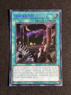 YuGiOh! - Clockwork Night RA03-EN071 Secret Rare 1st Edition Near Mint - Image 1