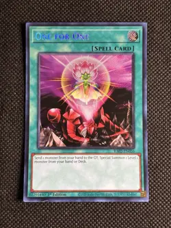 YuGiOh! - One for One RA03-EN056 Alt Art Secret Rare 1st Edition Near Mint - Image 1