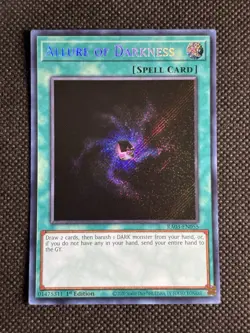 YuGiOh! - Allure of Darkness RA03-EN055 Secret Rare 1st Edition Near Mint - Image 1