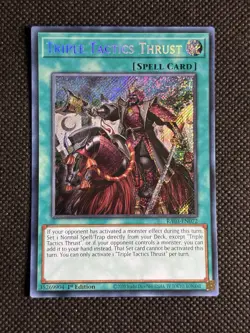 YuGiOh! - Triple Tactics Thrust RA03-EN072 Secret Rare 1st Edition Near Mint - Image 1