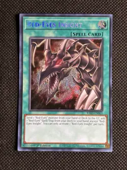YuGiOh! - Red-Eyes Insight RA03-EN061 Secret Rare 1st Edition Near Mint - Image 1