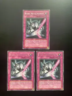 Yugioh Rare Metalmorph RDS-EN052 Rare 1st Edition LP/MP X3 - Image 1