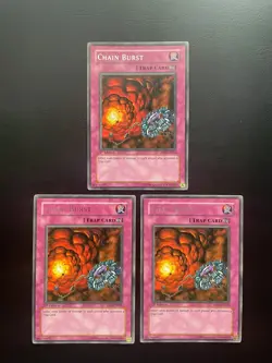 Yugioh Chain Burst RDS-EN056 Rare 1st Edition LP/MP X3 - Image 1