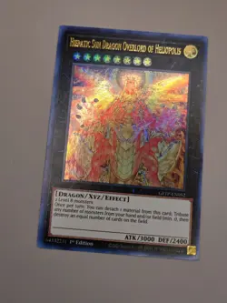 Yugioh Hieratic Sun Dragon Overlord of Heliopolis GFTP-EN052 Ultra Rare 1st NM - Image 2