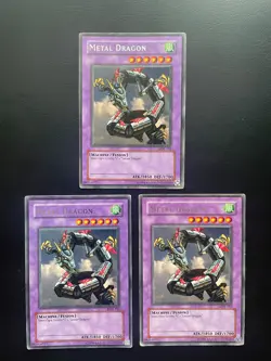 Yugioh Metal Dragon LOB-102 Unlimited Edition Common HP X3 - Image 1
