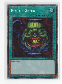 Yugioh Pot of Greed MP25-EN050 Starlight Rare 1st Edition Nm - Image 1
