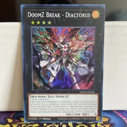1ST EDITION DOOMZ BREAK - DIACTORUS 2025 DOOD-EN046 YUGIOH CARD (NM) - Image 1