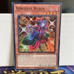 1ST EDITION VENGEFUL WITCH 2025 DOOD-EN004 YUGIOH CARD (NM) - Image 1