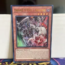 1ST EDITION DOOMZ V FIVE - AMALTHE 2025 DOOD-EN009 YUGIOH CARD (NM) - Image 1
