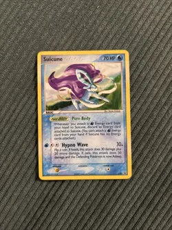 2005 Suicune 030 Pokemon TCG Holo Black Star Rare Promo Card LP - Image 1